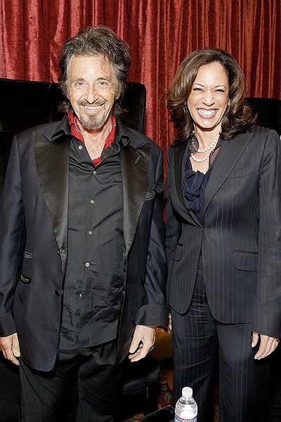 Al Pacino and Kamala Harris