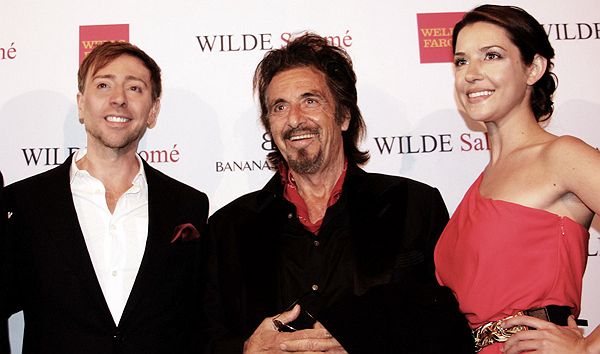 Host Mark Rhoades, Actor Al Pacino and Jessica Engholm