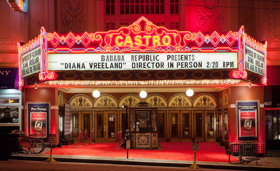 Marquee for Vreeland Event at Castro Theatre