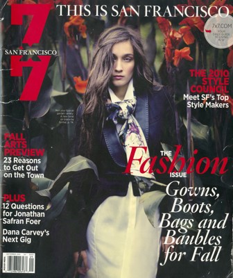 7x7 Magazine — September 2010 (cover)