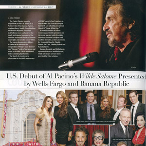Special Screening of Al Pacino's film <em>Wilde Salomé</em>