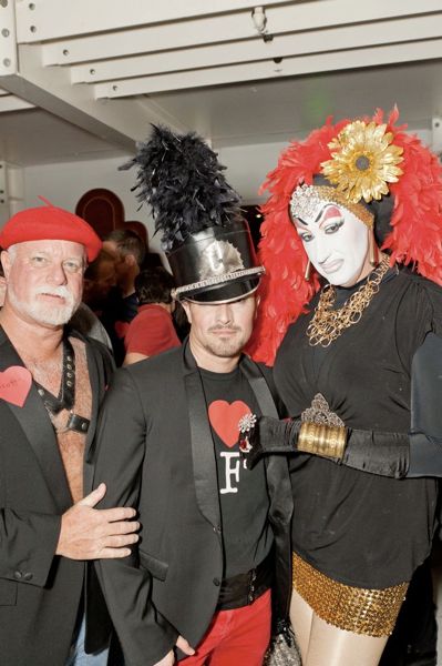 Scott MacGowan, Riley Johndonnell and Sister Roma (photo by Drew Altizer)