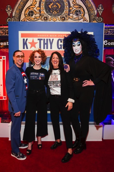 Mark Rhoades. Kathy Griffin, Kate Kendell, Sister Roma
