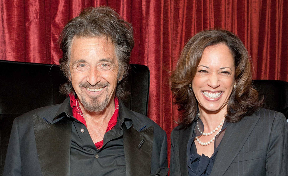 Actor Al Pacino and Vice President Kamala Harris at <em>Wilde Salomé</em> Screening